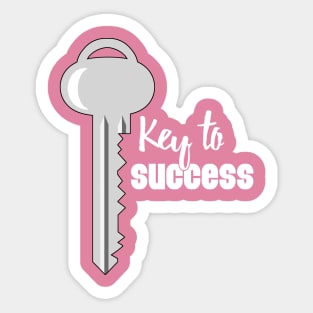 Key To Success Sticker